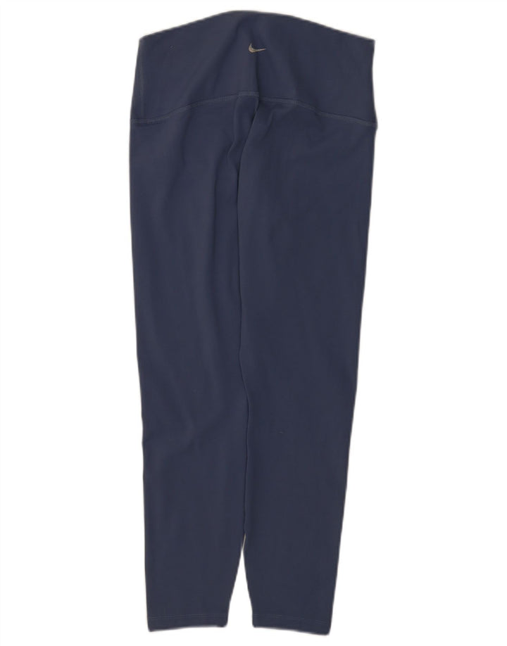 Leggings Dri Fit Nike pentru femei UK 14, mari, albastru, poliester