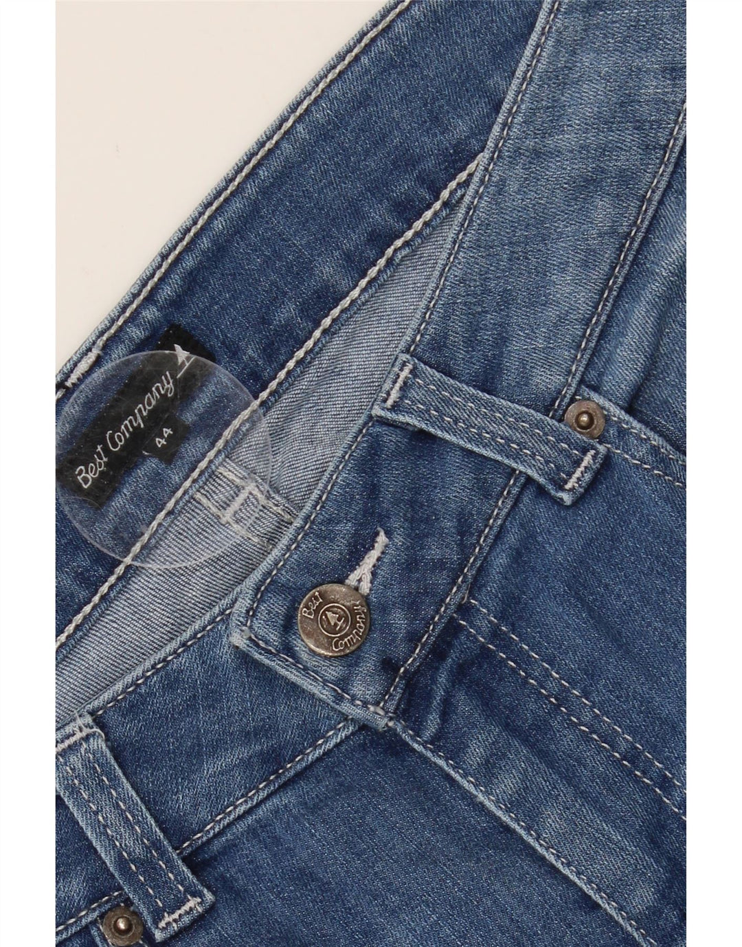 BEST COMPANY Womens Slim Jeans IT 44 Medium W32 L30 Blue Cotton Vintage Best Company and Second-Hand Best Company from Messina Hembry 