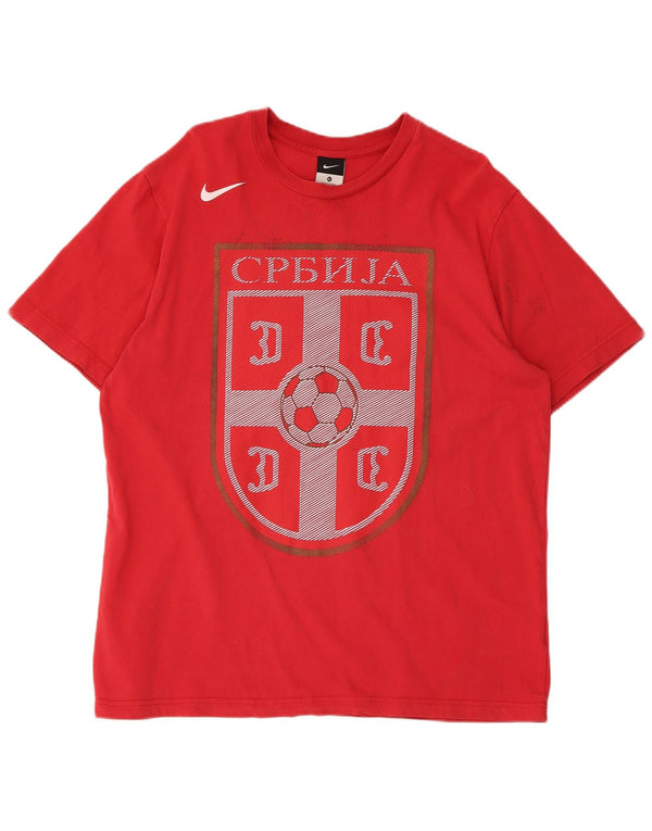 Nike Mens Graphic T-Shirt Top XL Red Cotton