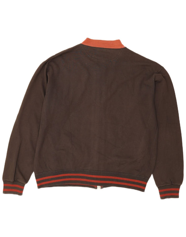 Diadora Mens Rangers Graphic Trening Top Jacket 2XL Brown Striped Bumbac