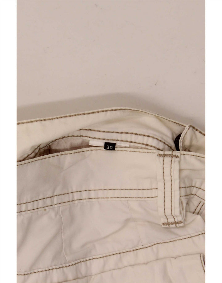 Pantaloni scurți cargo pentru bărbați Murphy & Nye W30 Medium White