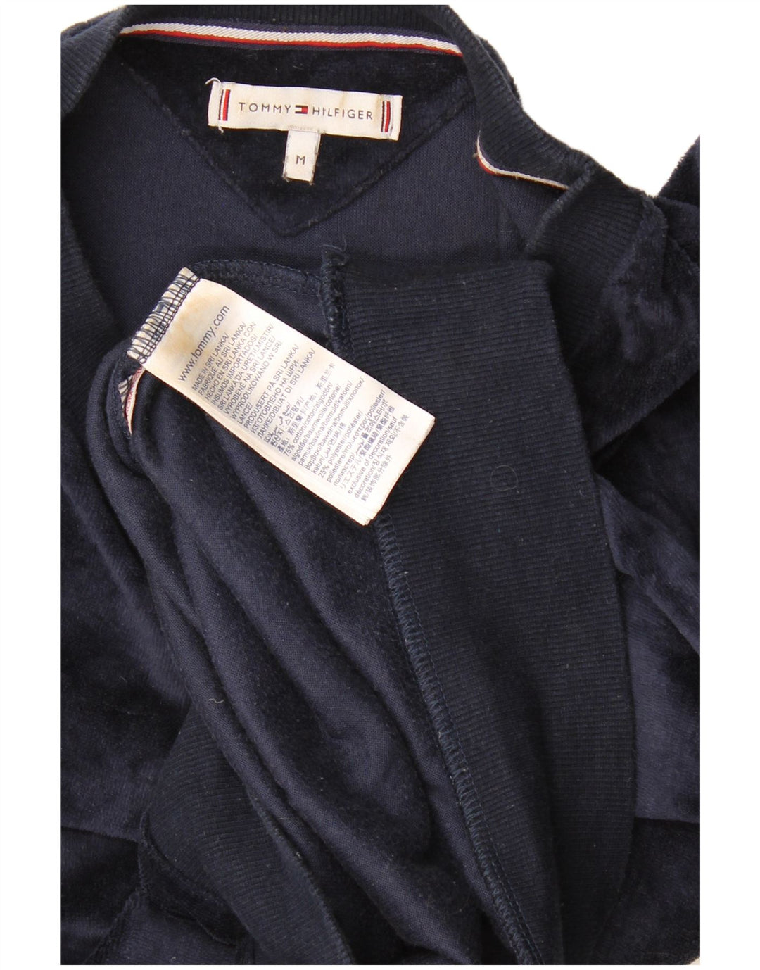 Hanorac grafic pentru bărbați Tommy Hilfiger Pulover mediu albastru bleumarin, bloc de culoare