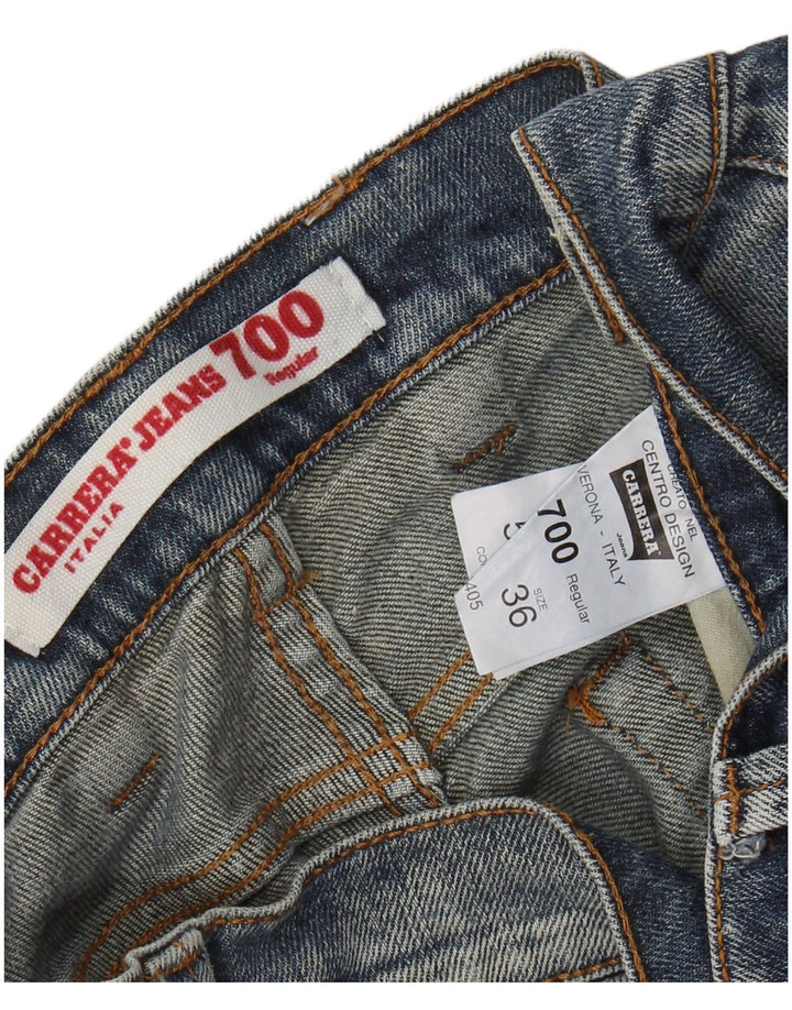 CARRERA Blugi Drepți 700 Acid Wash pentru bărbați W36 L34 Bumbac albastru