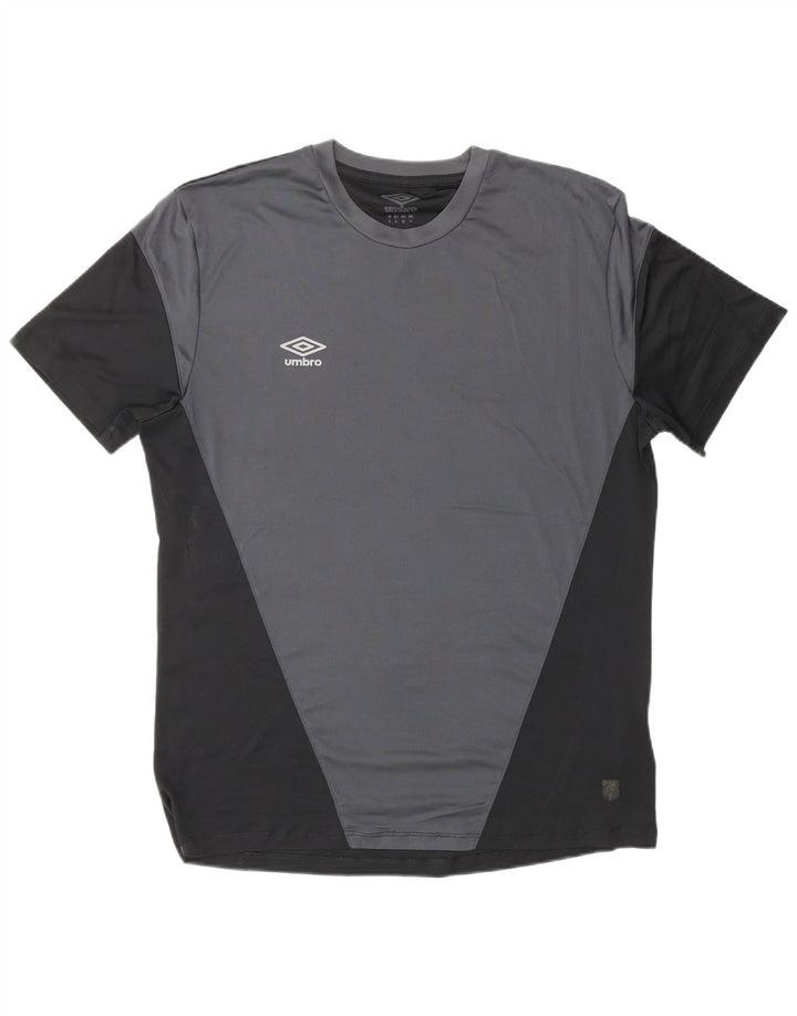 UMBRO Tricou Bărbați Top Mare Negru Colorblock Poliester