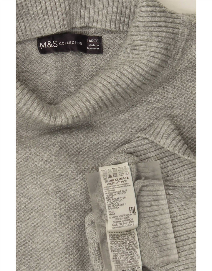 Pulover cu gât țestoasă pentru femei Marks & Spencer UK 16 mare, gri