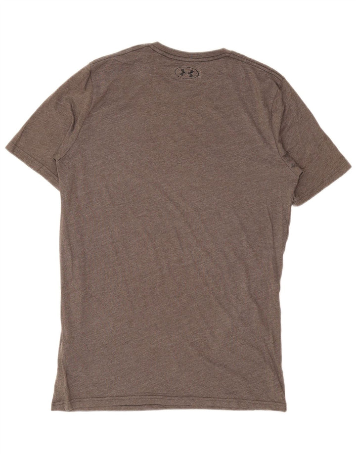 Tricou grafic Under Armour pentru bărbați Top mic din bumbac gri