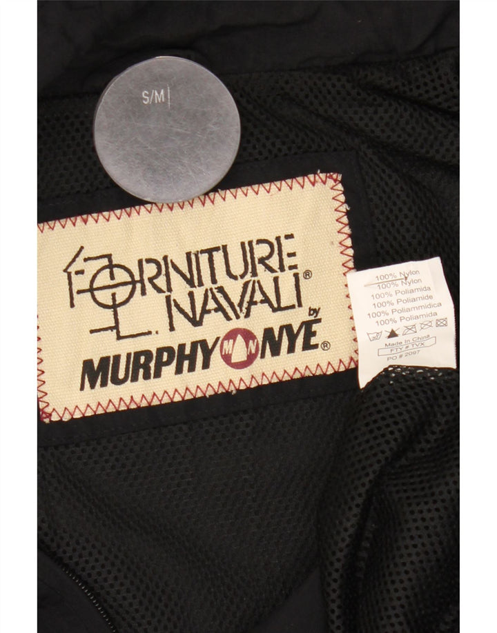 Murphy & Nye Jachetă de ploaie grafică pentru bărbați, cu tăiere lentă, UK 36, neagră