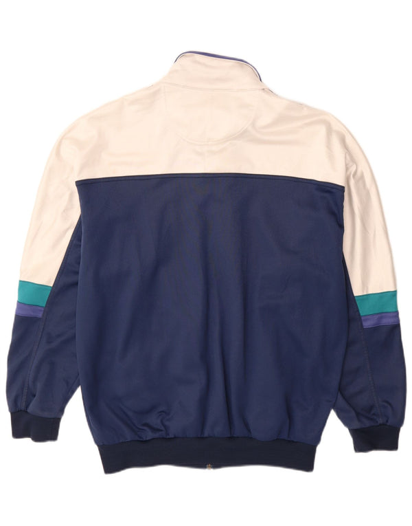 Jachetă de top pentru trening grafic Asics pentru bărbați IT 50 Medium Bleumarin Colorblock