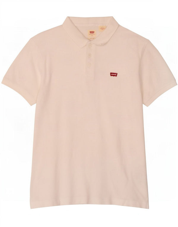 Tricou polo standard Levi's pentru bărbați, bumbac alb mic