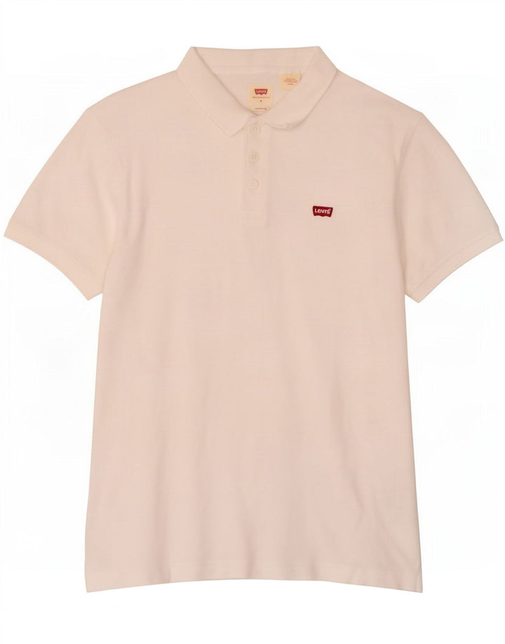 Tricou polo standard Levi's pentru bărbați, bumbac alb mic