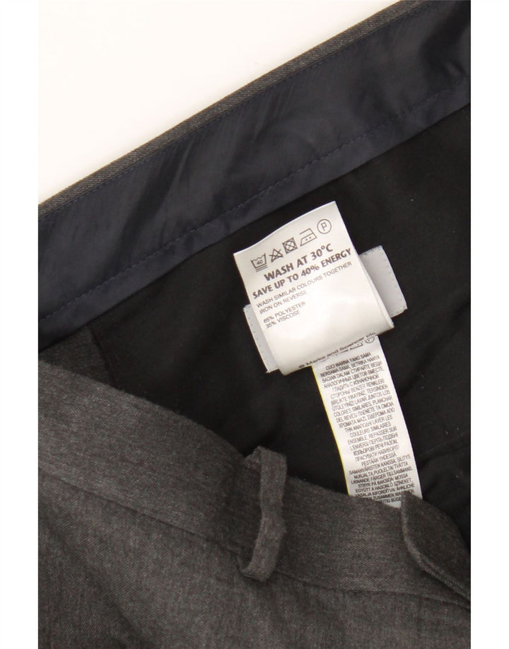 Pantaloni chino pentru bărbați Marks & Spencer Slim Fit L38 L31 Poliester gri
