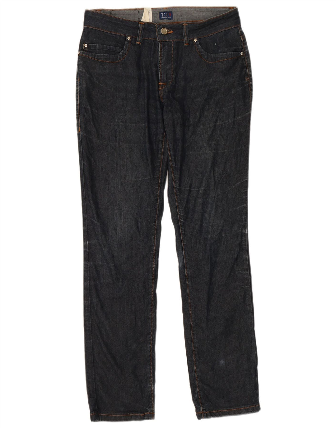 Trussardi blugi subțiri pentru femei W26 L30 bumbac bleumarin