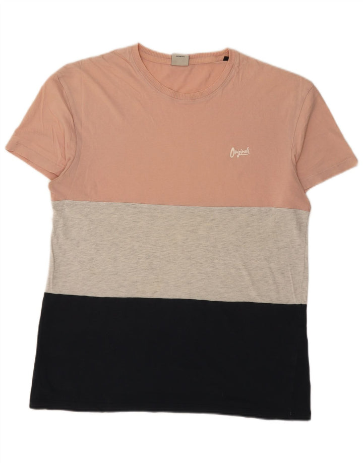 JACK & JONES Tricou pentru bărbați Top mediu multicolor din bumbac color bloc