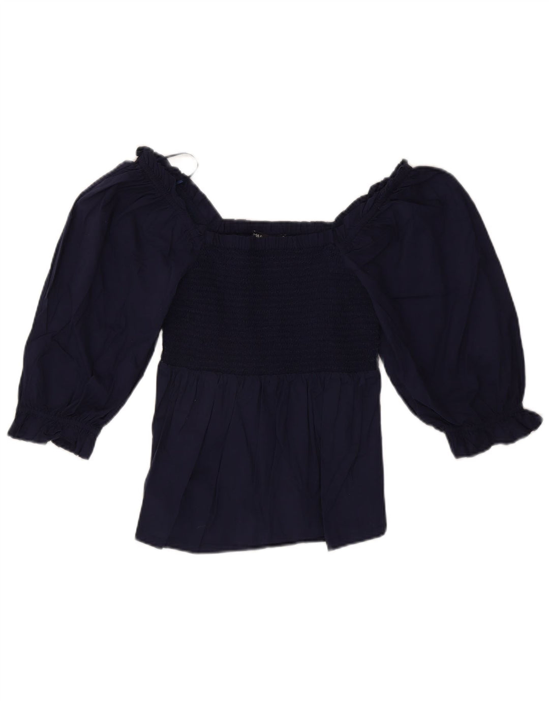 Bluză pentru femei Marks & Spencer Crop cu mâneci 3/4, Marea Britanie 8 Mic, bleumarin
