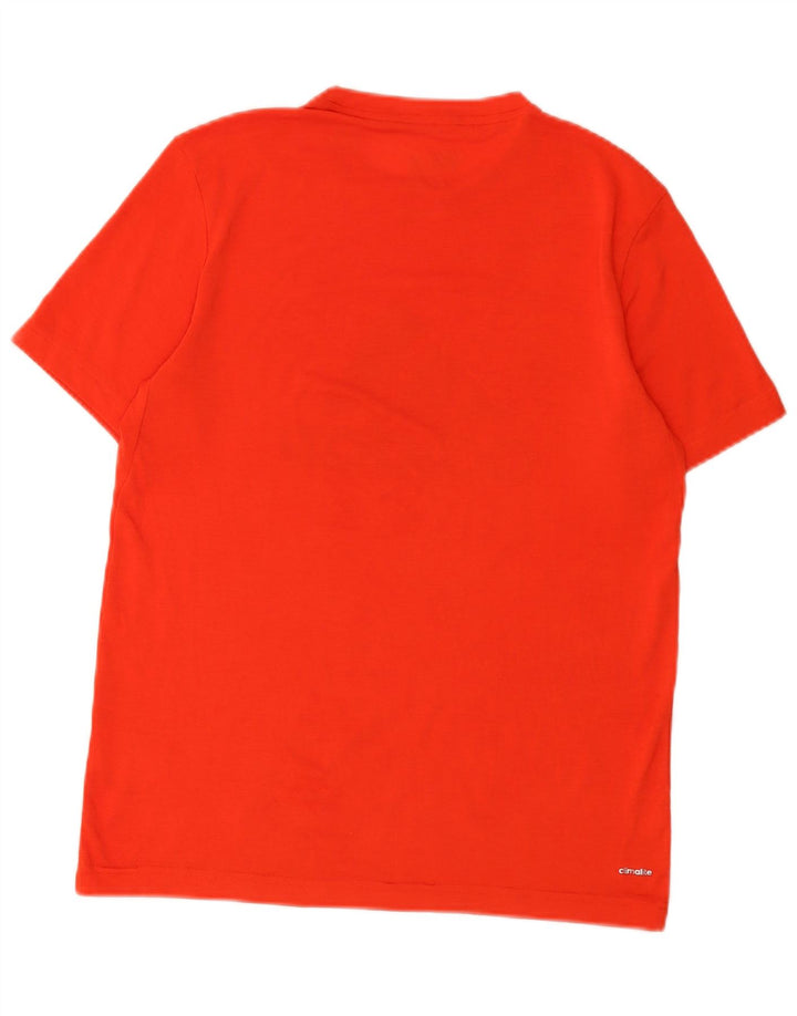 Tricou cu grafic Climalite Adidas baieti Top 13-14 ani poliester rosu