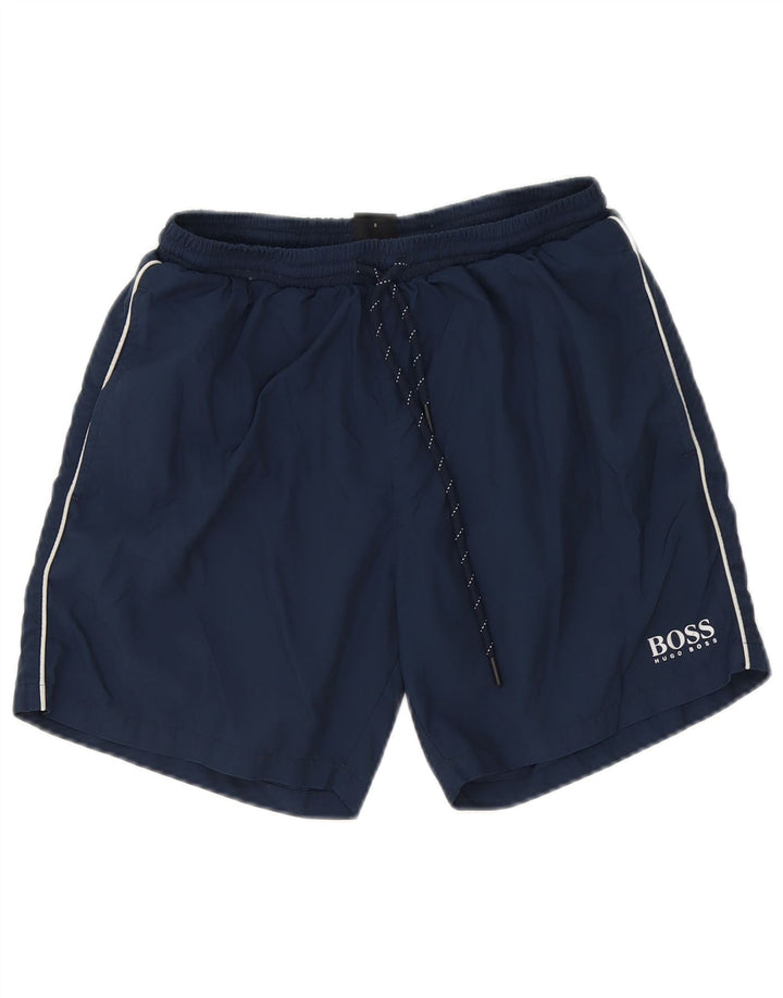 Pantaloni scurți de înot Hugo Boss pentru bărbați, poliester mici, albastru