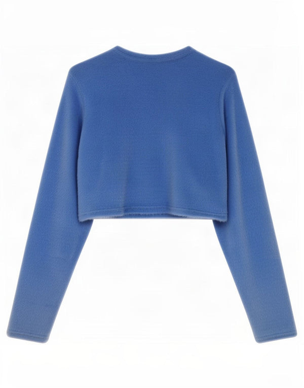 Pulover Bolero pentru femei Zara UK 10 Mic, albastru, nailon