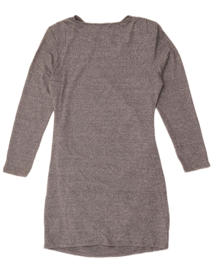 Rochie cu mânecă lungă pentru femei Marks & Spencer UK 14 Medium Gri Pete