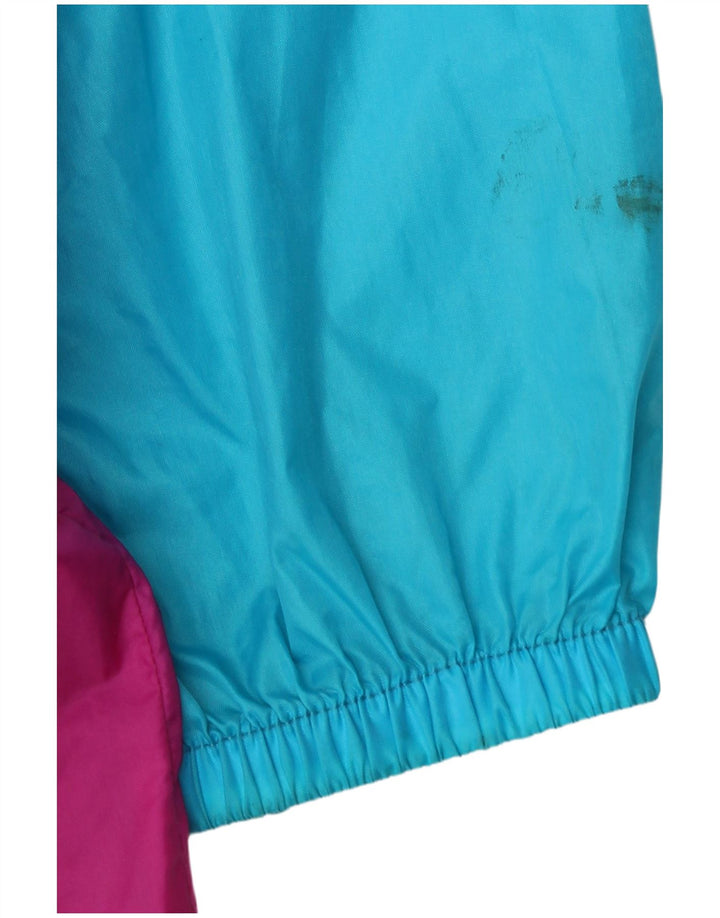 Jachetă de schi cu grafică vintage pentru bărbați Marea Britanie 46/48 2XL Albastru Poliamidă color bloc