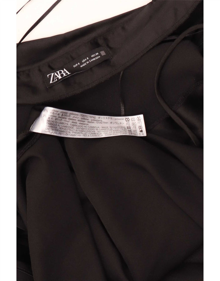 Rochie Maxi pentru femei Zara UK 10 Poliester negru mic