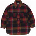 Jachetă oversized Shacket pentru femei Zara UK 14 Medium Multicolor Check