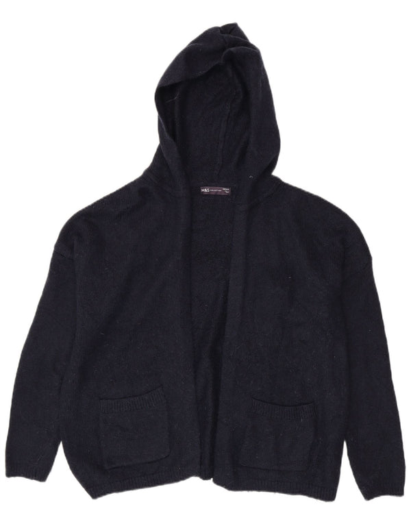 Pulover cardigan cu glugă pentru femei Marks & Spencer UK 14 Medium Bleumarin