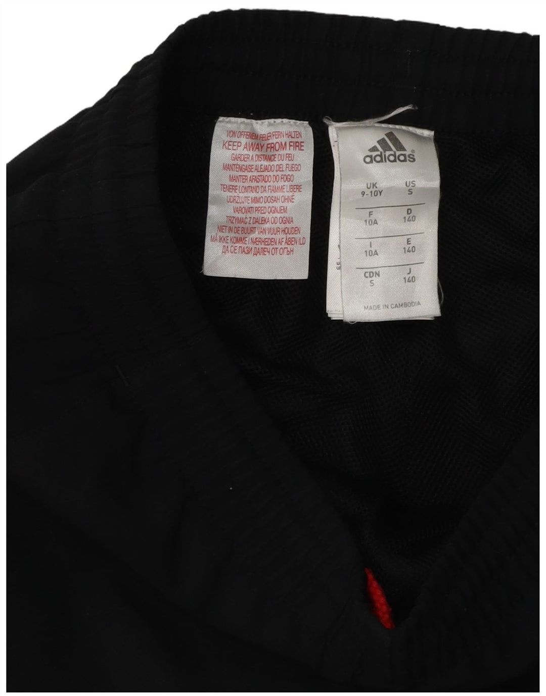 Pantaloni de trening Adidas baieti Joggeri 9-10 ani poliester negru