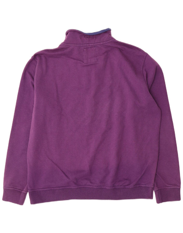 Crew Clothing Hanorac pentru bărbați cu fermoar și gât Jumper 2XL bumbac violet