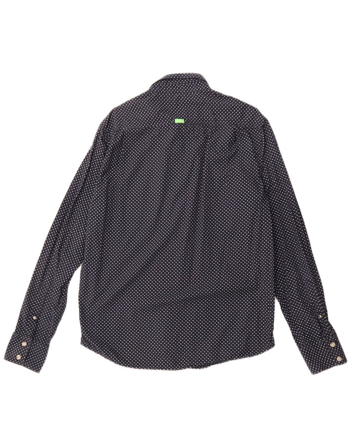 Cămașă grafică pentru bărbați SUPERDRY 2XL bleumarin cu pete