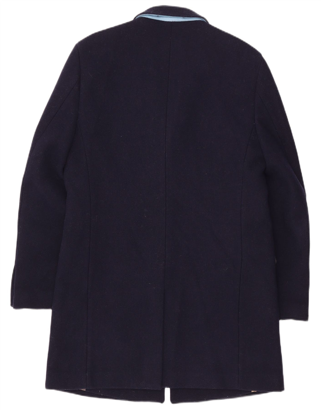 Pardesiu vintage pentru bărbați UK 42 XL Lână bleumarin