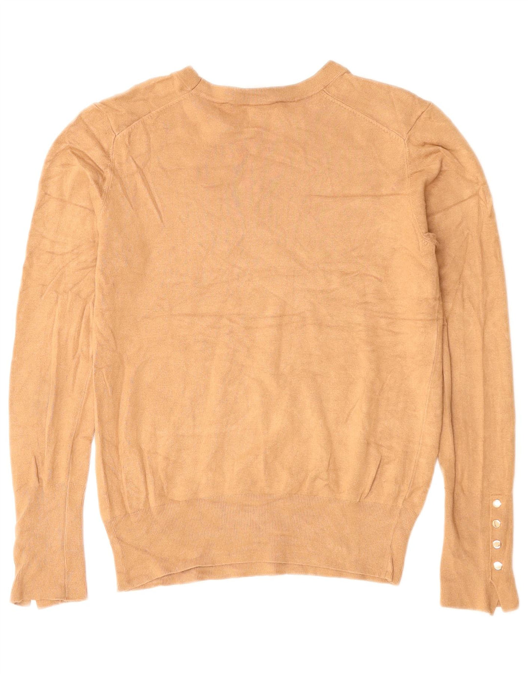 Pulover ZARA pentru damă, cu gât de barcă, din viscoză maro medie UK 12