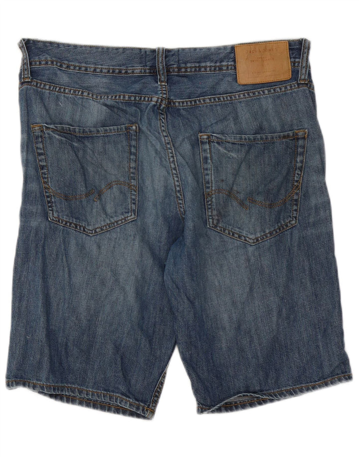 Pantaloni scurți din denim Jack & Jones pentru bărbați, de culoare medie, W32, albastru
