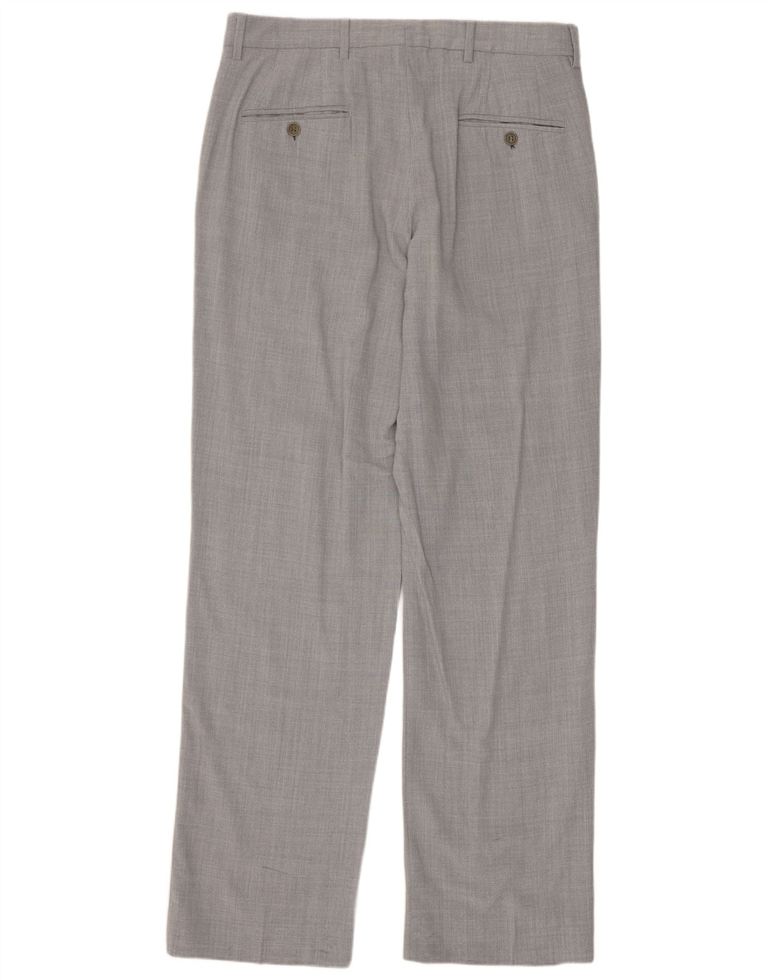Pantaloni drepți pentru bărbați Zara EU 40 Mediu L31 L33 Lână gri