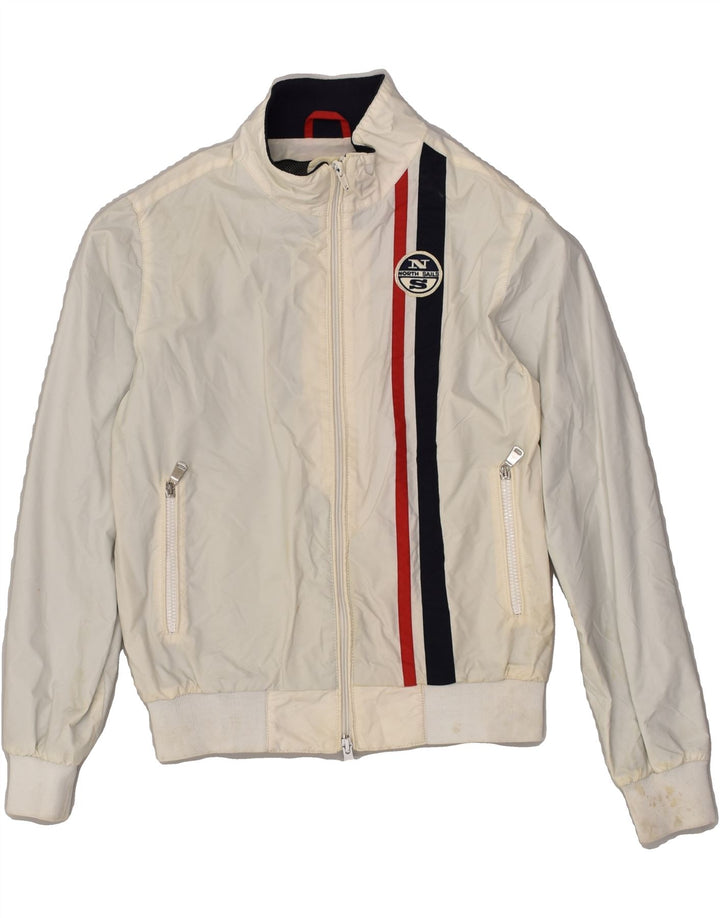 NORTH SAILS Boys Bomber Jacket 10-11 Years Beige Polyamide | Vintage North Sails | Thrift | Second-Hand North Sails | Used Clothing | Messina Hembry 