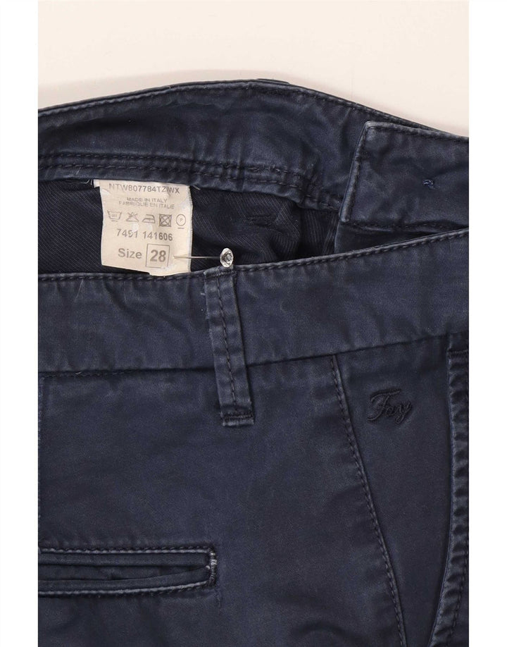 Pantaloni chino slim pentru femei Fay L28 L30 bleumarin