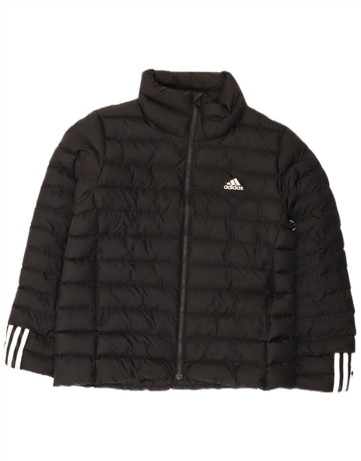 Jachetă căptușită pentru femei Adidas UK 12/14 Poliester mediu negru