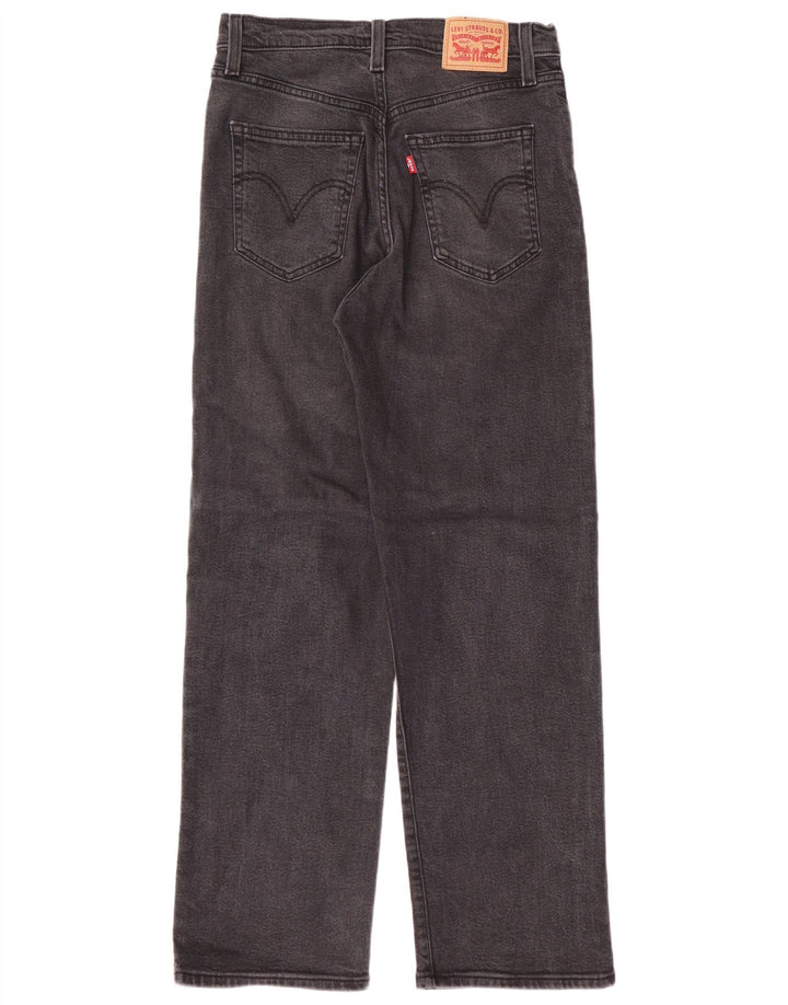 Blugi drepti pentru femei LEVI'S Ribcage W28 L29 bumbac gri