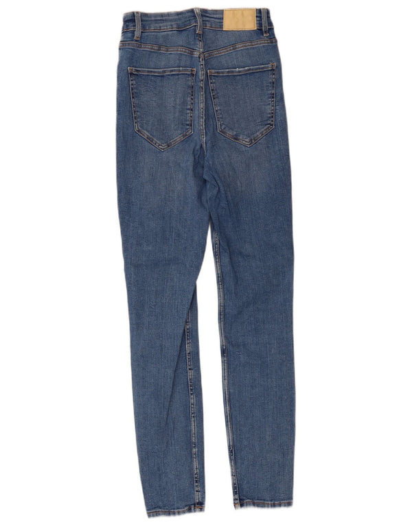 Blugi skinny dama Zara EU 36 XS W26 L26 Albastru Bumbac