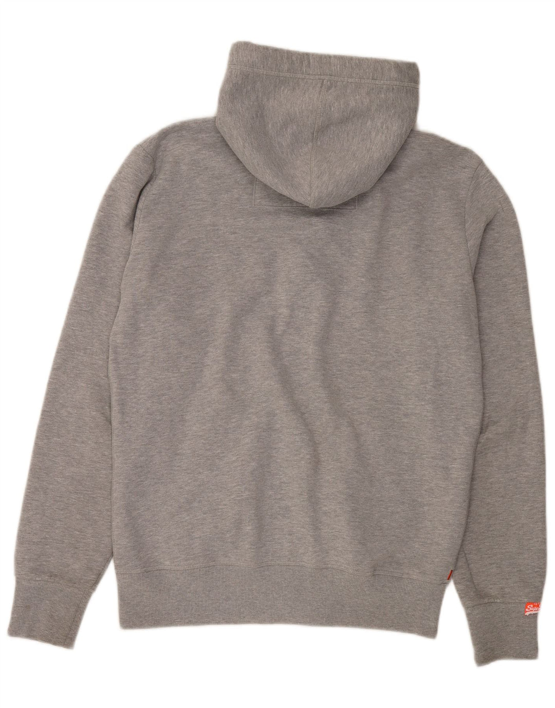 Pulover Superdry pentru bărbați, cu fermoar, bumbac mare, pete gri