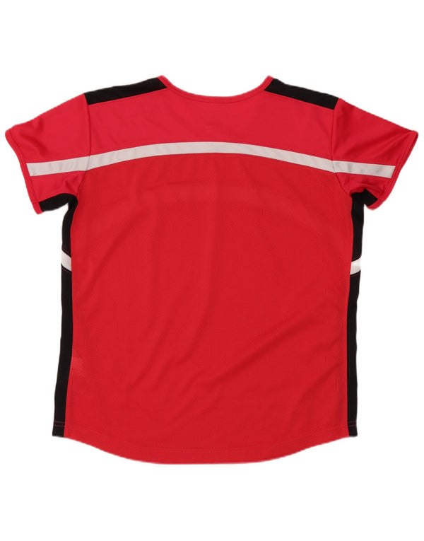 Tricou Nike Dri Fit pentru femei Top US 8/10 Medium Red Colorblock Poliester