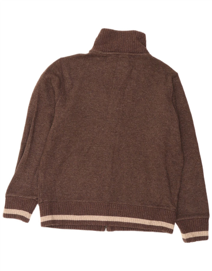 Pulover cardigan grafic pentru bărbați Woolrich XL Lână maro