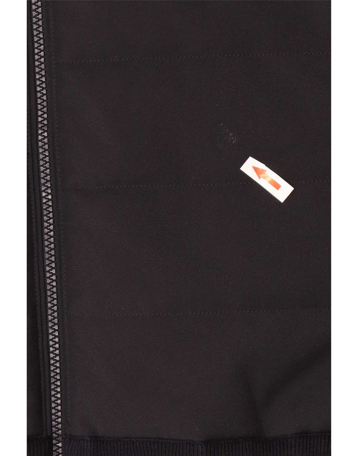 Jachetă Bomber Massimo Dutti pentru bărbați UK 42 XL bumbac negru