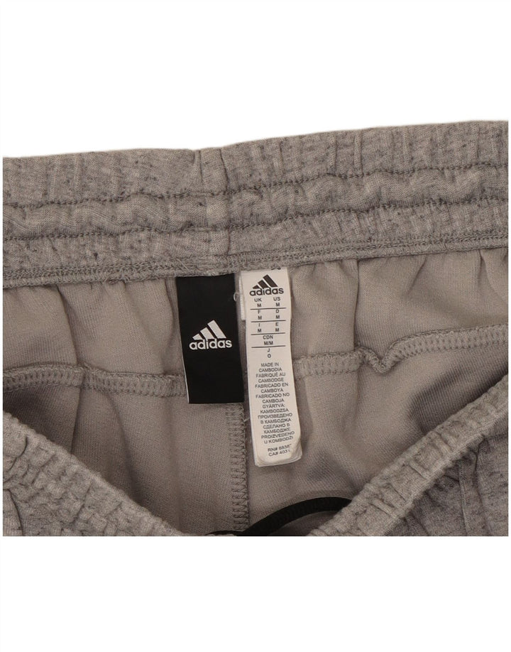 Pantaloni de trening Adidas pentru bărbați, bumbac cu pete gri medii