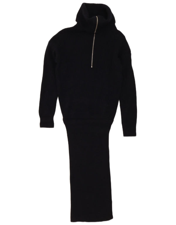 Rochie pulover cu mânecă lungă pentru femei All Saints UK 10 Mic Negru
