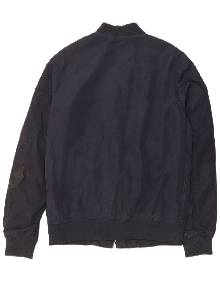Bomber pentru bărbați Zara UK 40 mare, albastru, poliester