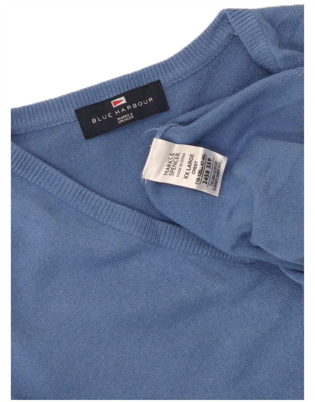 Bluză pentru bărbați Marks & Spencer Blue Harbour Vest Tank Top 2XL Blue Acrylic