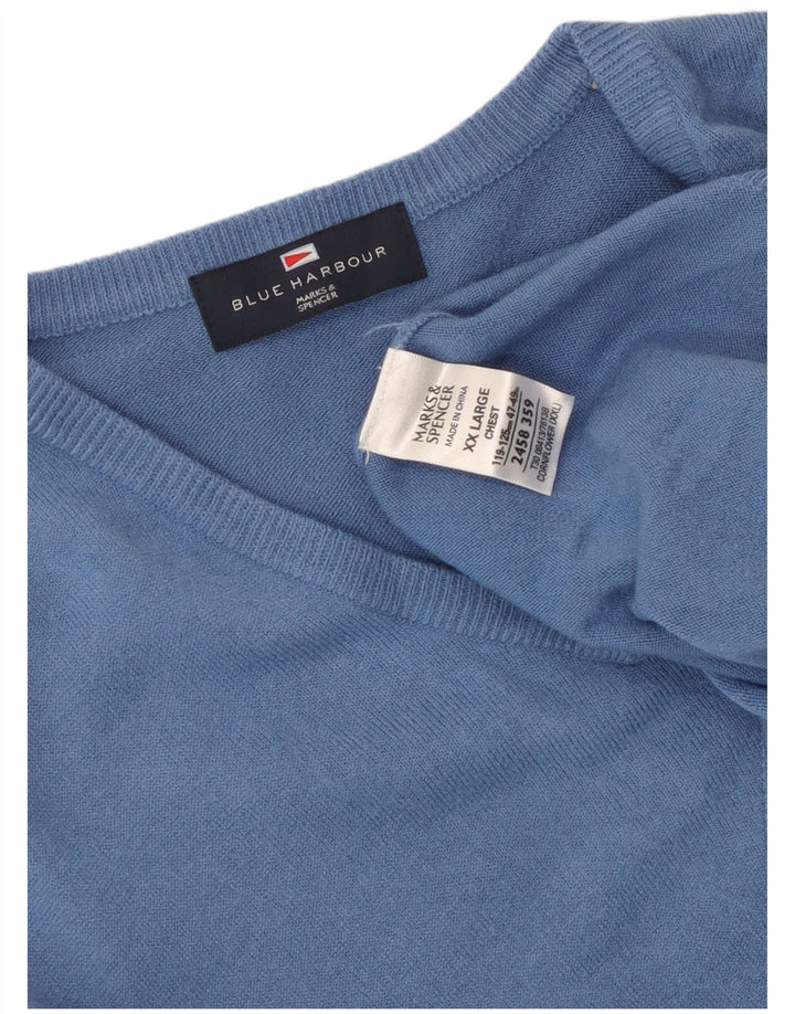 Bluză pentru bărbați Marks & Spencer Blue Harbour Vest Tank Top 2XL Blue Acrylic