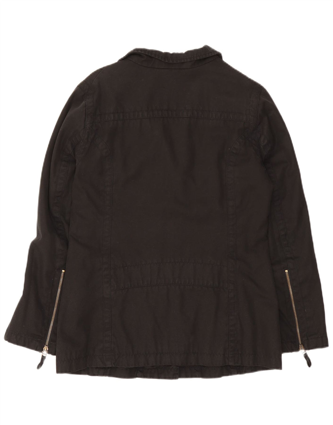 Massimo Dutti Jachetă utilitare pentru femei UK 16, mare, negru, bumbac