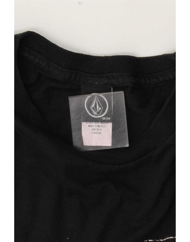 Tricou grafic pentru bărbați Volcom Top mediu negru bumbac