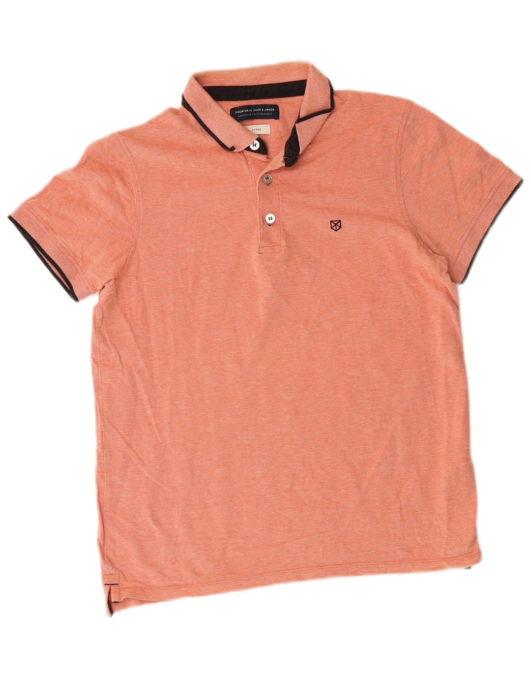 Tricou polo Jack & Jones pentru bărbați, bumbac portocaliu mare